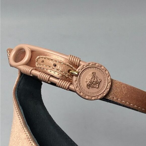 Versace 3 Strap Satin Sandals size 41 - Picture 7 of 13